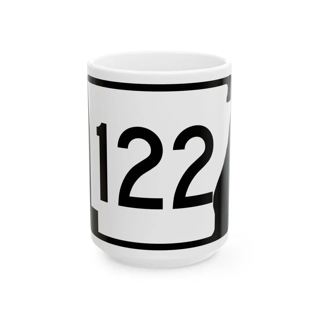 Arkansas 122 (Arkansas) (Road Sign) White Coffee Mug 15oz - Go Mug Yourself