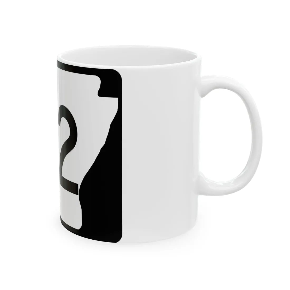 Arkansas 122 (Arkansas) (Road Sign) White Coffee Mug - Go Mug Yourself