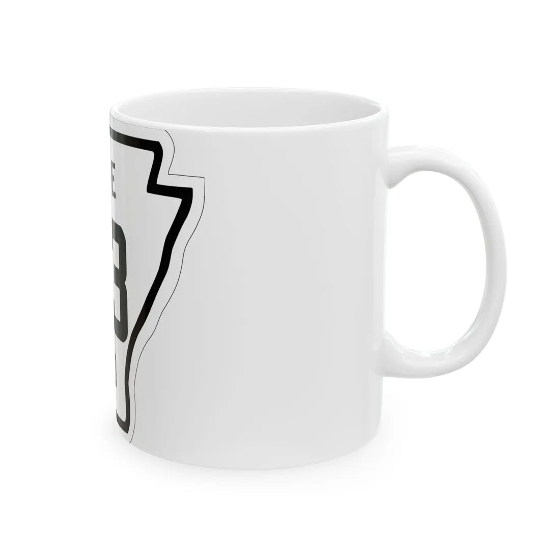 Arkansas 123 1926 (Arkansas) (Road Sign) White Coffee Mug - Go Mug Yourself