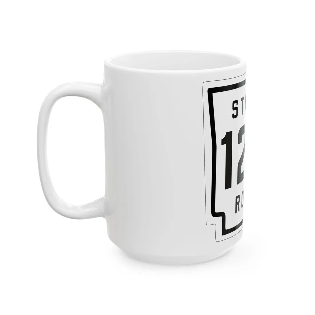 Arkansas 123 1926 (Arkansas) (Road Sign) White Coffee Mug - Go Mug Yourself