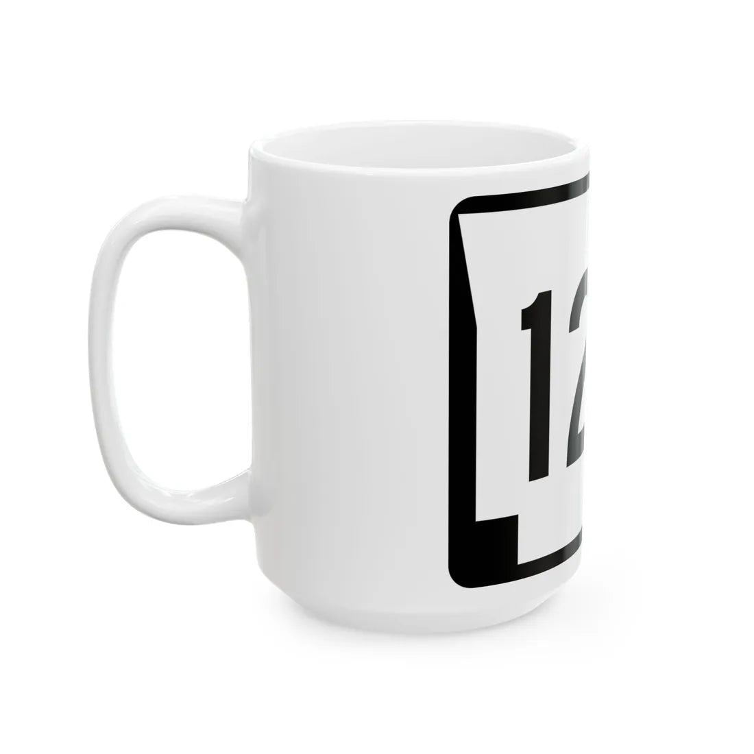 Arkansas 123 (Arkansas) (Road Sign) White Coffee Mug - Go Mug Yourself