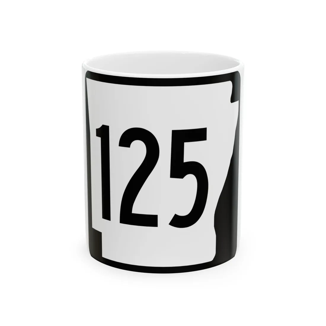 Arkansas 125 1970 (Arkansas) (Road Sign) White Coffee Mug 11oz - Go Mug Yourself