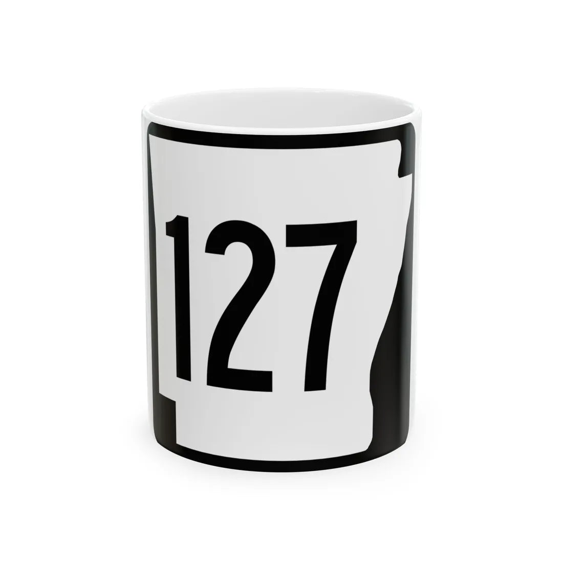 Arkansas 127 1970 (Arkansas) (Road Sign) White Coffee Mug 11oz - Go Mug Yourself