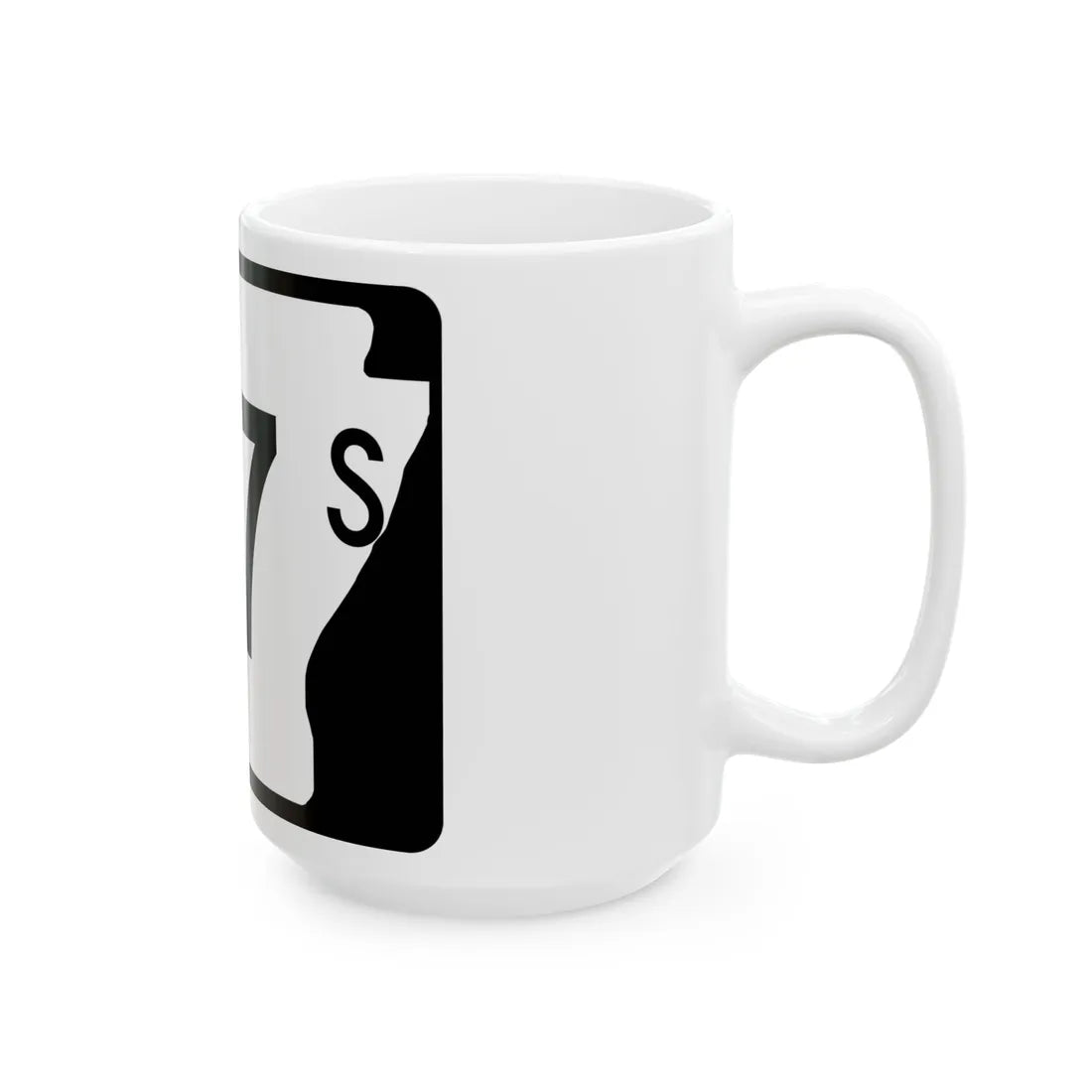 Arkansas 127S (Arkansas) (Road Sign) White Coffee Mug - Go Mug Yourself