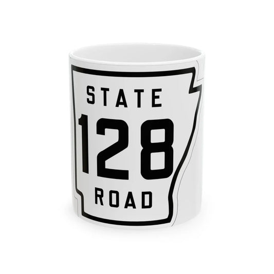 Arkansas 128 1926 (Arkansas) (Road Sign) White Coffee Mug 11oz - Go Mug Yourself