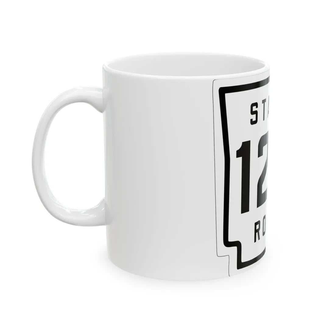 Arkansas 128 1926 (Arkansas) (Road Sign) White Coffee Mug - Go Mug Yourself