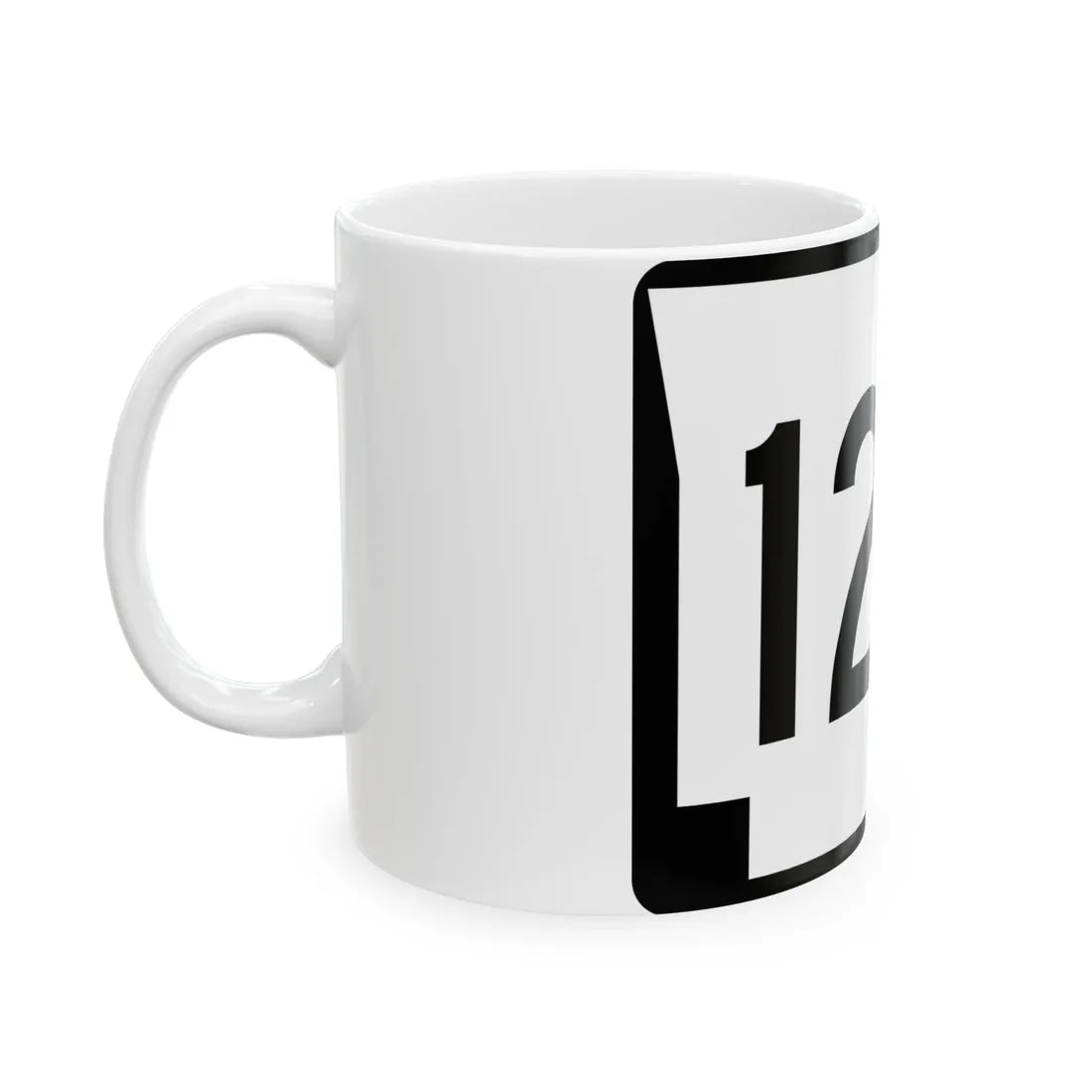 Arkansas 128 (Arkansas) (Road Sign) White Coffee Mug - Go Mug Yourself