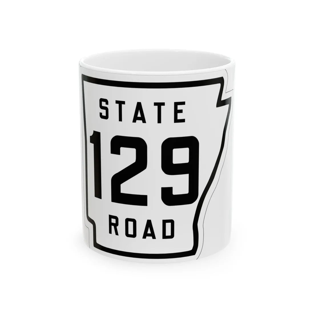 Arkansas 129 1926 (Arkansas) (Road Sign) White Coffee Mug 11oz - Go Mug Yourself
