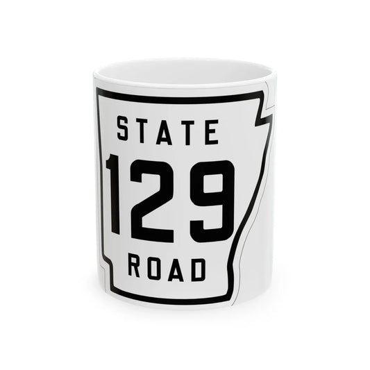 Arkansas 129 1926 (Arkansas) (Road Sign) White Coffee Mug 11oz - Go Mug Yourself