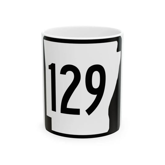 Arkansas 129 1970 (Arkansas) (Road Sign) White Coffee Mug 11oz - Go Mug Yourself