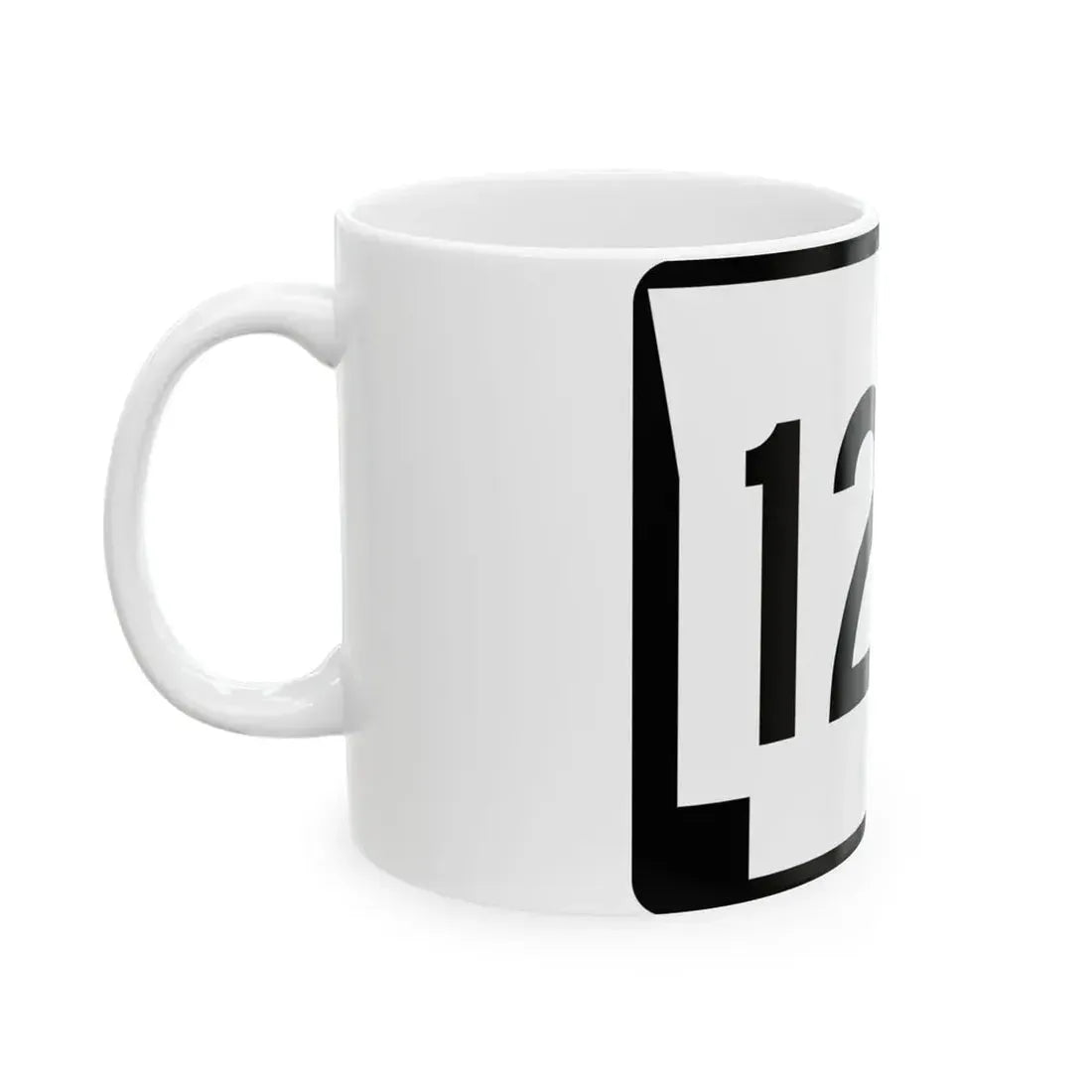 Arkansas 129 (Arkansas) (Road Sign) White Coffee Mug - Go Mug Yourself