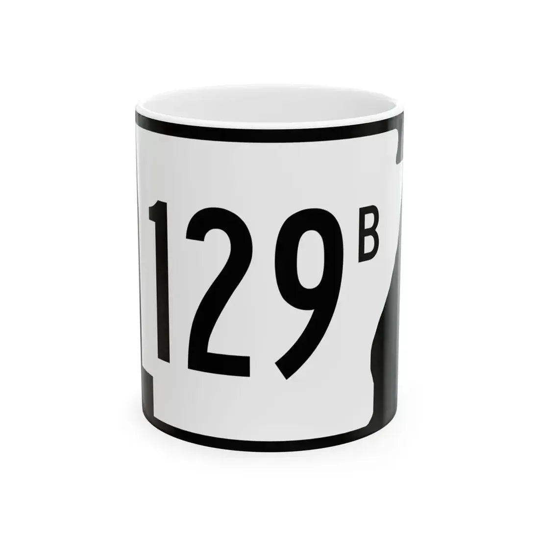 Arkansas 129B (Arkansas) (Road Sign) White Coffee Mug 11oz - Go Mug Yourself