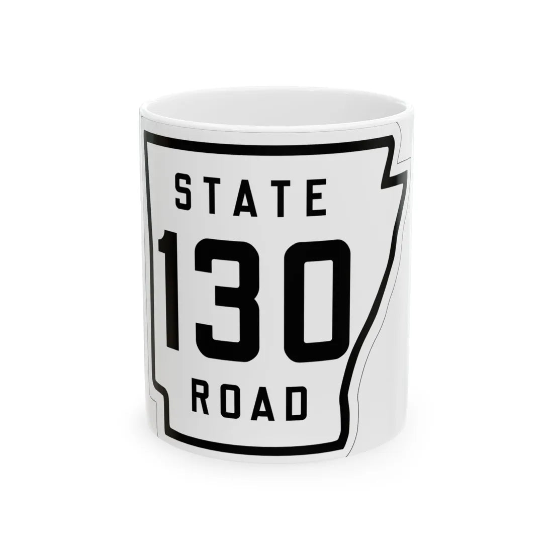 Arkansas 130 1926 (Arkansas) (Road Sign) White Coffee Mug 11oz - Go Mug Yourself