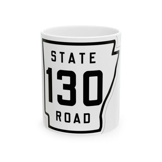 Arkansas 130 1926 (Arkansas) (Road Sign) White Coffee Mug 11oz - Go Mug Yourself