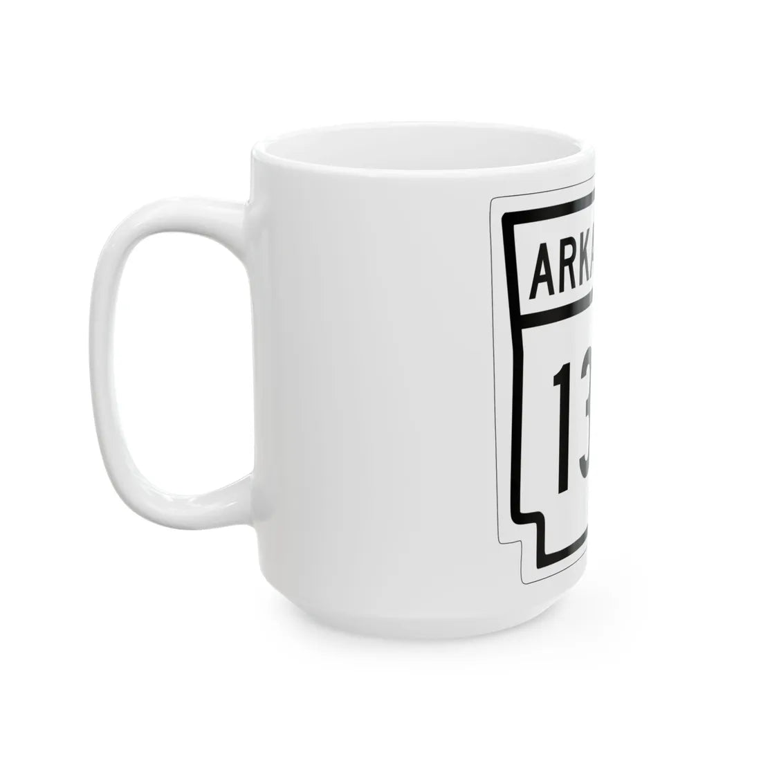 Arkansas 130 1948 (Arkansas) (Road Sign) White Coffee Mug - Go Mug Yourself