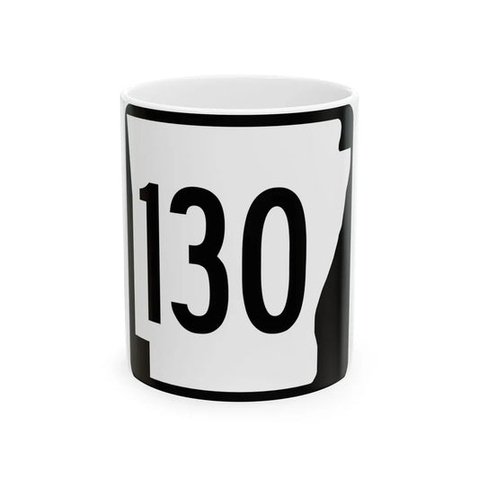 Arkansas 130 1970 (Arkansas) (Road Sign) White Coffee Mug 11oz - Go Mug Yourself