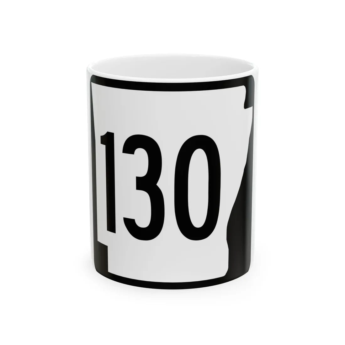 Arkansas 130 1970 (Arkansas) (Road Sign) White Coffee Mug 11oz - Go Mug Yourself