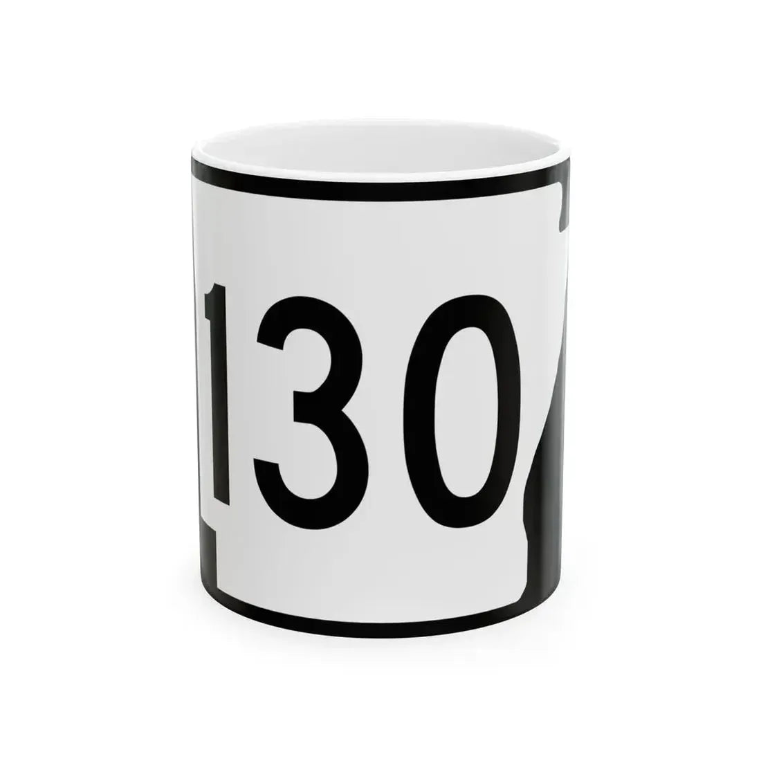Arkansas 130 (Arkansas) (Road Sign) White Coffee Mug 11oz - Go Mug Yourself