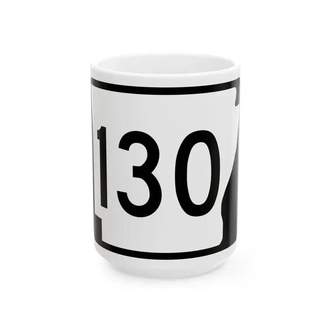Arkansas 130 (Arkansas) (Road Sign) White Coffee Mug 15oz - Go Mug Yourself