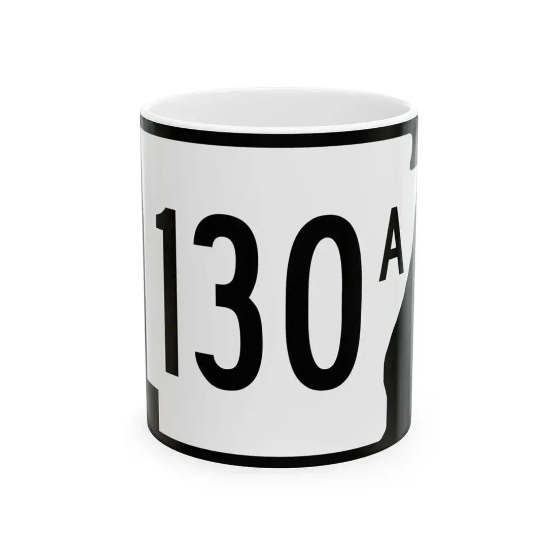 Arkansas 130A (Arkansas) (Road Sign) White Coffee Mug 11oz - Go Mug Yourself