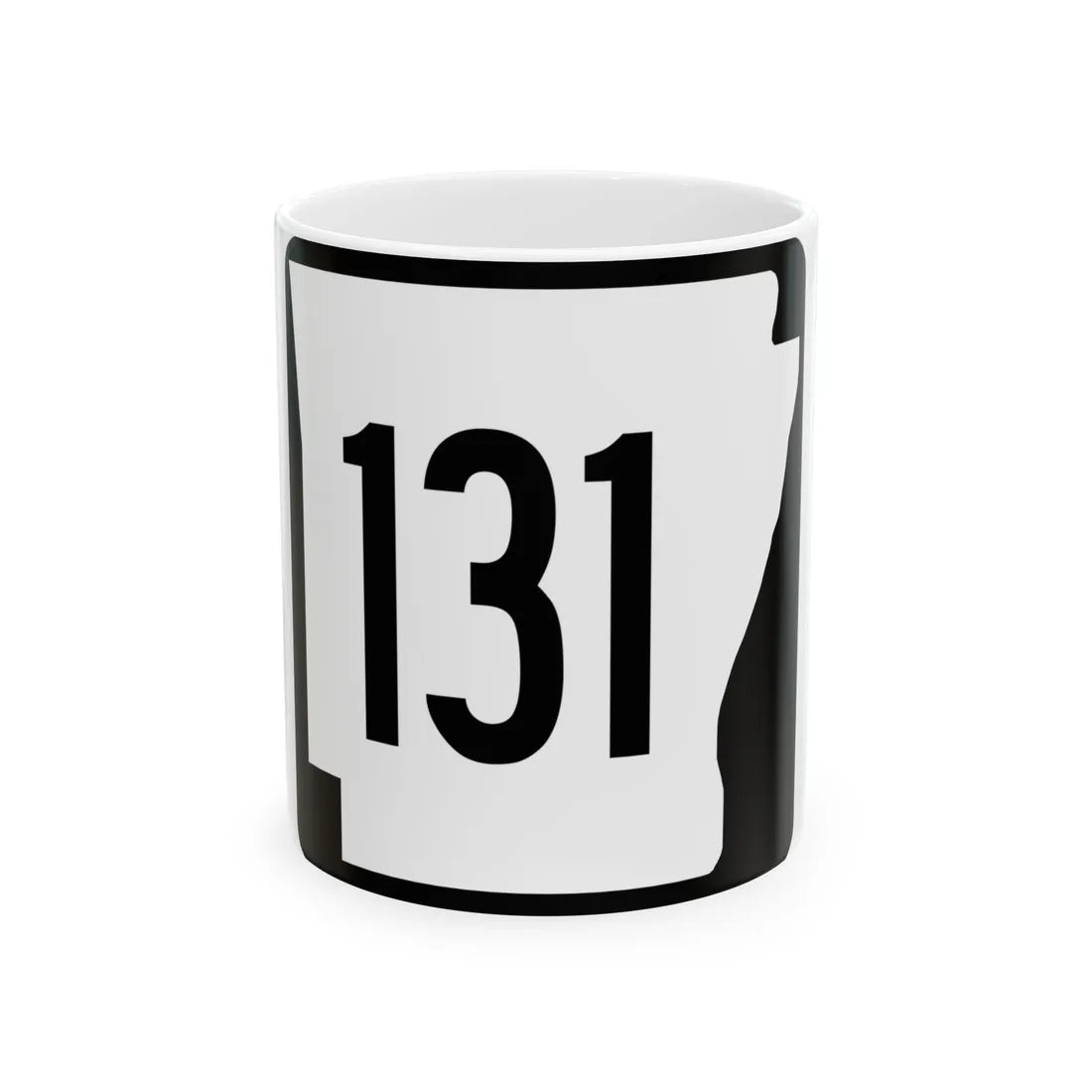 Arkansas 131 1970 (Arkansas) (Road Sign) White Coffee Mug 11oz - Go Mug Yourself
