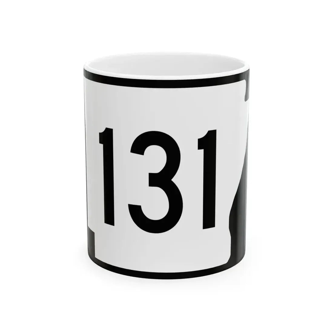 Arkansas 131 (Arkansas) (Road Sign) White Coffee Mug 11oz - Go Mug Yourself