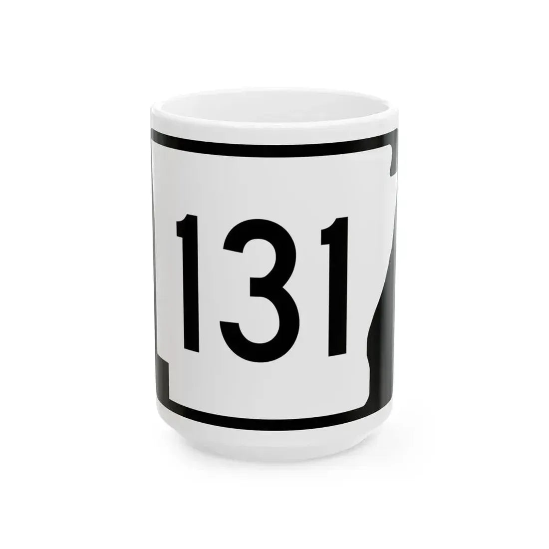 Arkansas 131 (Arkansas) (Road Sign) White Coffee Mug 15oz - Go Mug Yourself