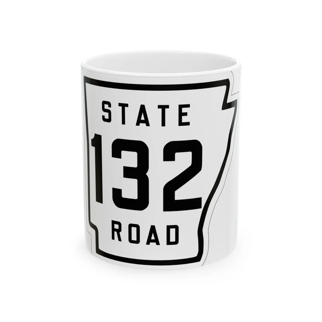 Arkansas 132 1926 (Arkansas) (Road Sign) White Coffee Mug 11oz - Go Mug Yourself
