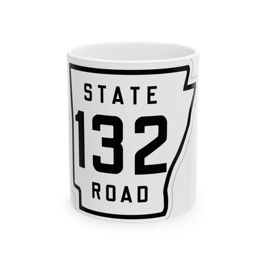 Arkansas 132 1926 (Arkansas) (Road Sign) White Coffee Mug 11oz - Go Mug Yourself