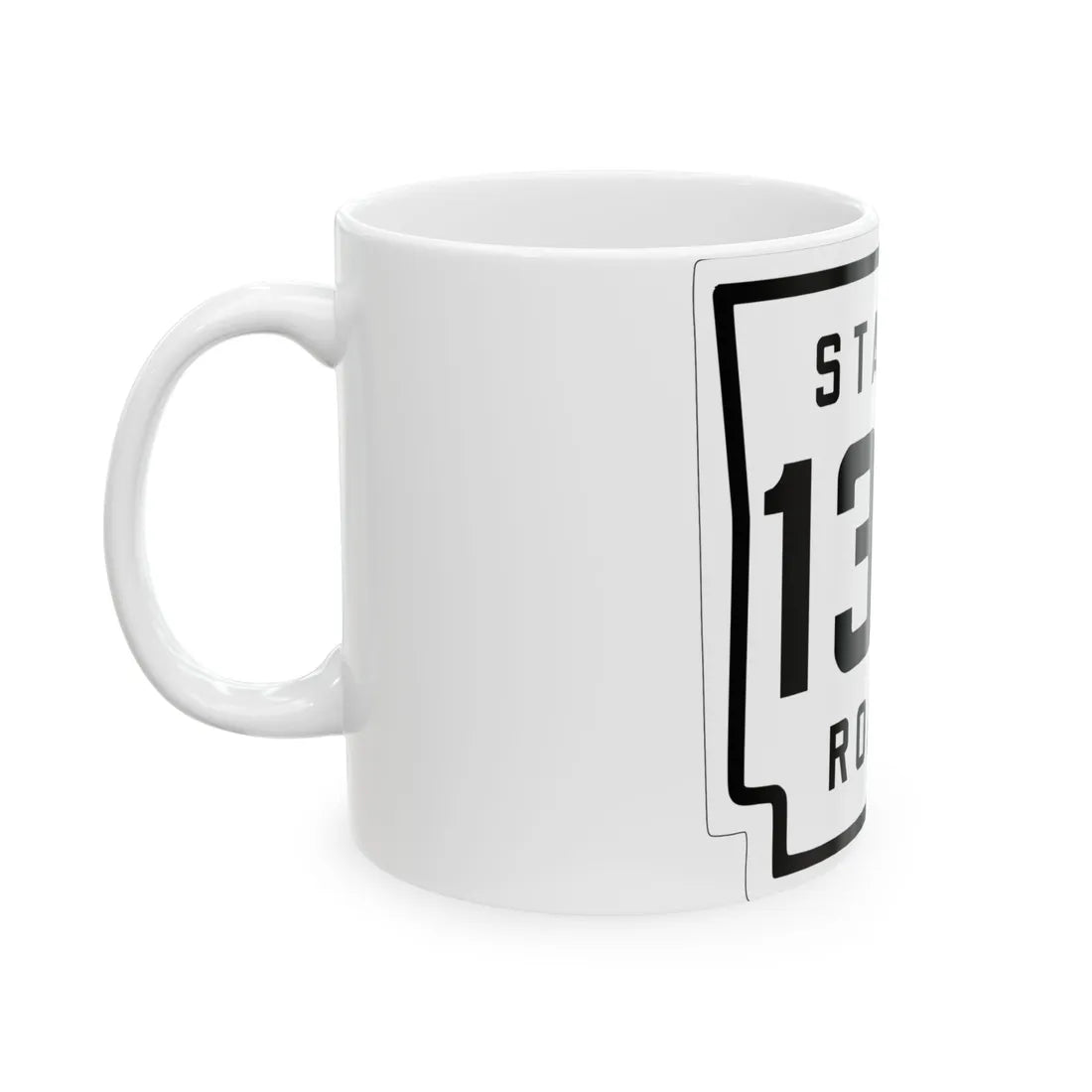 Arkansas 132 1926 (Arkansas) (Road Sign) White Coffee Mug - Go Mug Yourself