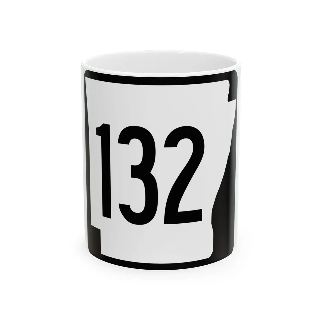Arkansas 132 1970 (Arkansas) (Road Sign) White Coffee Mug 11oz - Go Mug Yourself