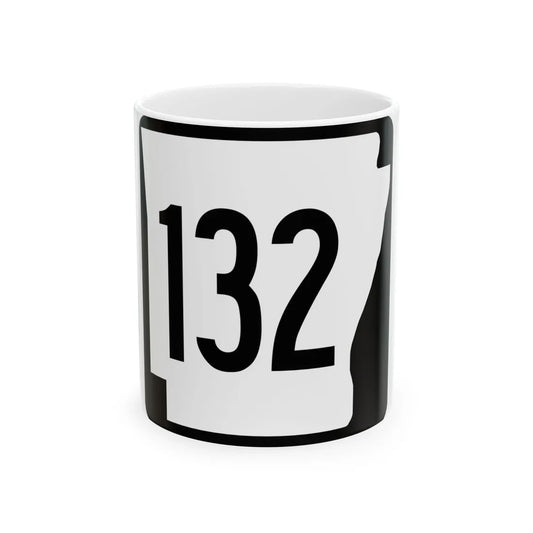 Arkansas 132 1970 (Arkansas) (Road Sign) White Coffee Mug 11oz - Go Mug Yourself