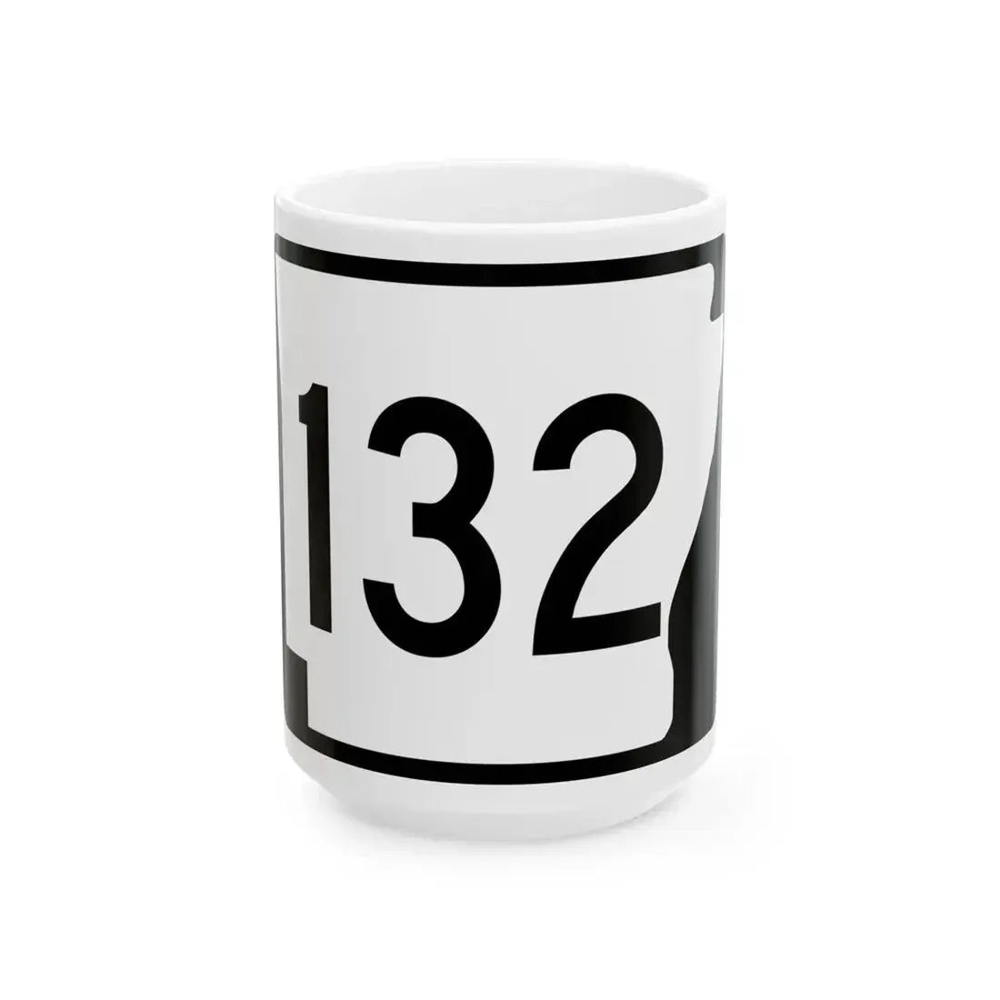 Arkansas 132 (Arkansas) (Road Sign) White Coffee Mug 15oz - Go Mug Yourself