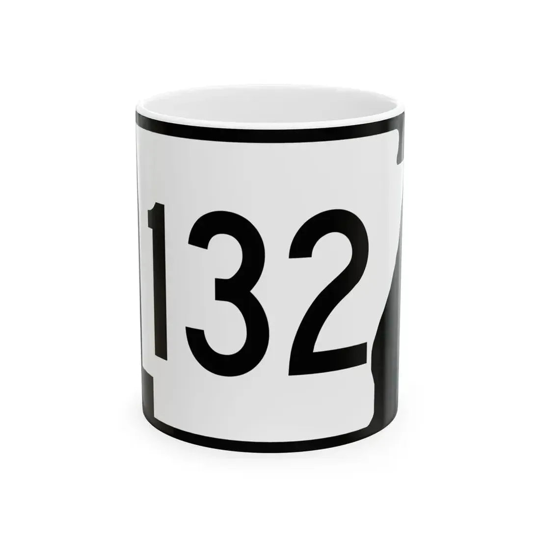 Arkansas 132 (Arkansas) (Road Sign) White Coffee Mug - Go Mug Yourself