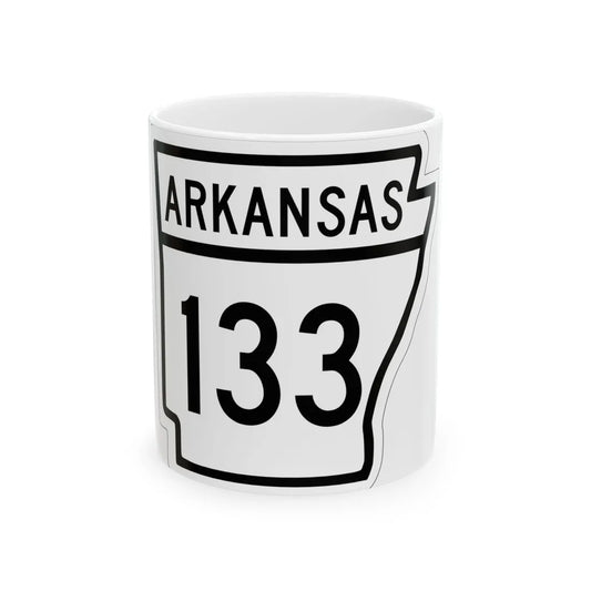 Arkansas 133 1948 (Arkansas) (Road Sign) White Coffee Mug 11oz - Go Mug Yourself