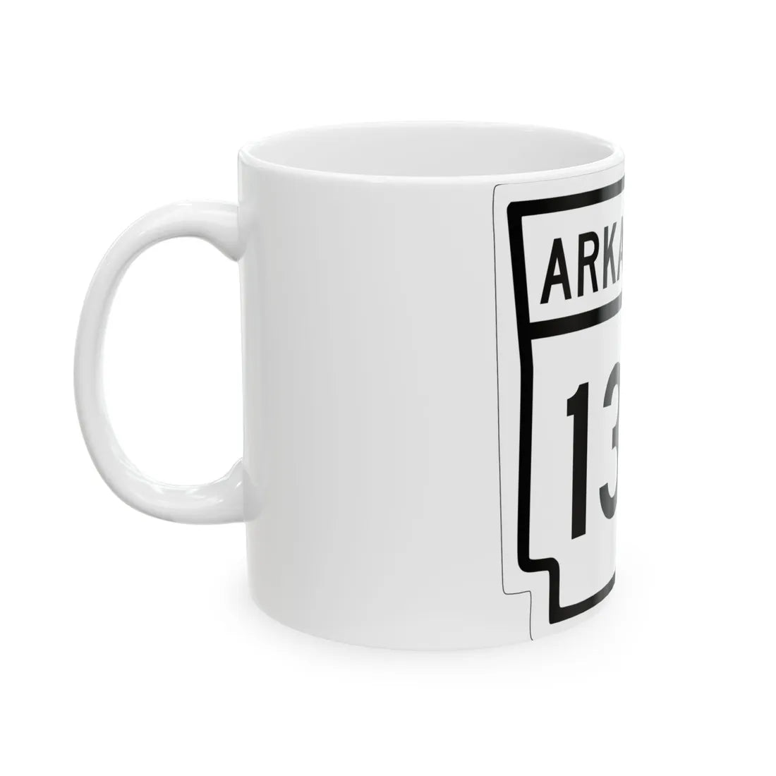 Arkansas 133 1948 (Arkansas) (Road Sign) White Coffee Mug - Go Mug Yourself