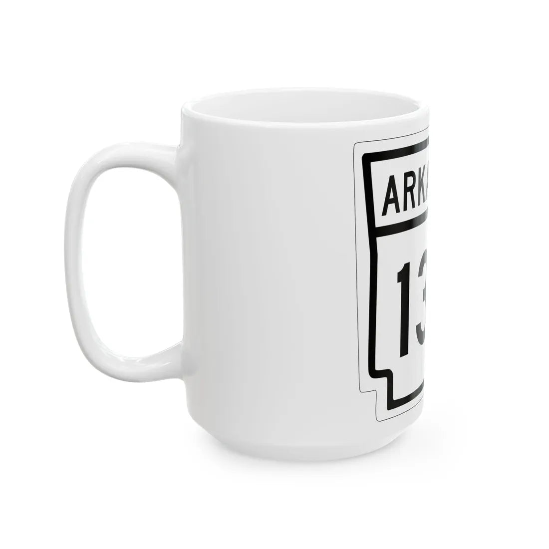Arkansas 133 1948 (Arkansas) (Road Sign) White Coffee Mug - Go Mug Yourself
