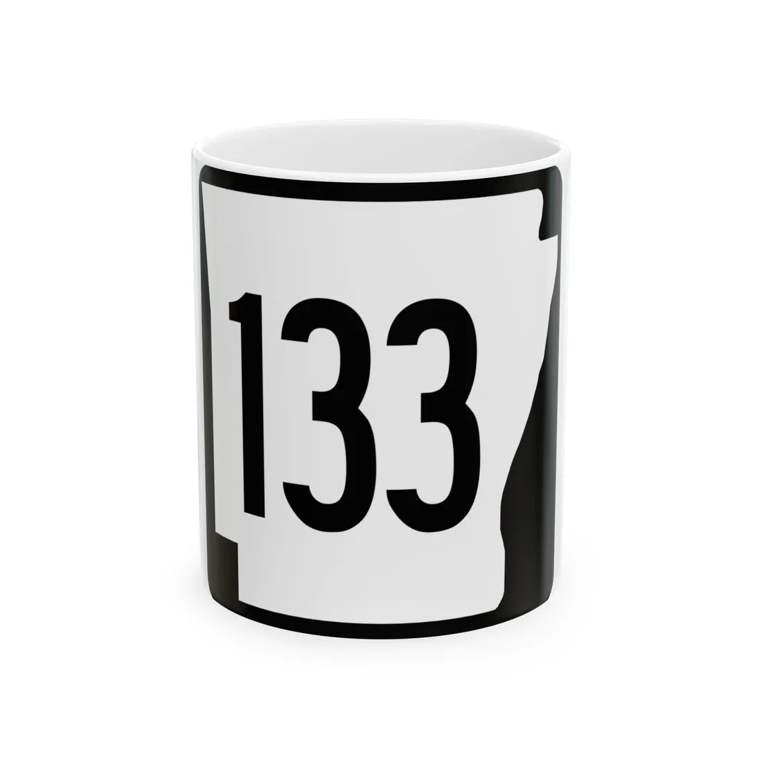 Arkansas 133 1970 (Arkansas) (Road Sign) White Coffee Mug 11oz - Go Mug Yourself