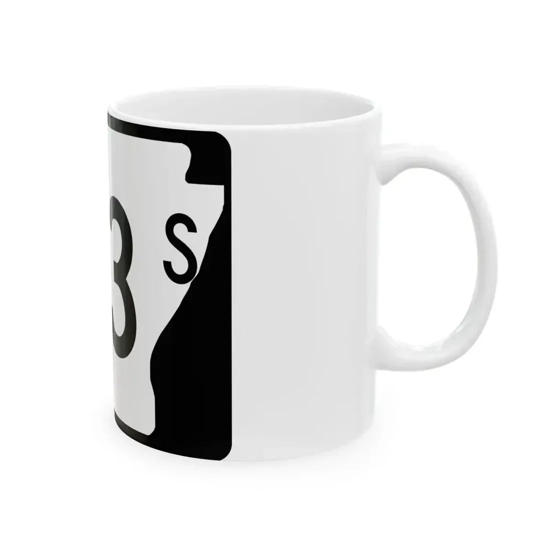 Arkansas 133S (Arkansas) (Road Sign) White Coffee Mug - Go Mug Yourself