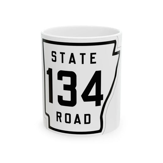 Arkansas 134 1926 (Arkansas) (Road Sign) White Coffee Mug 11oz - Go Mug Yourself