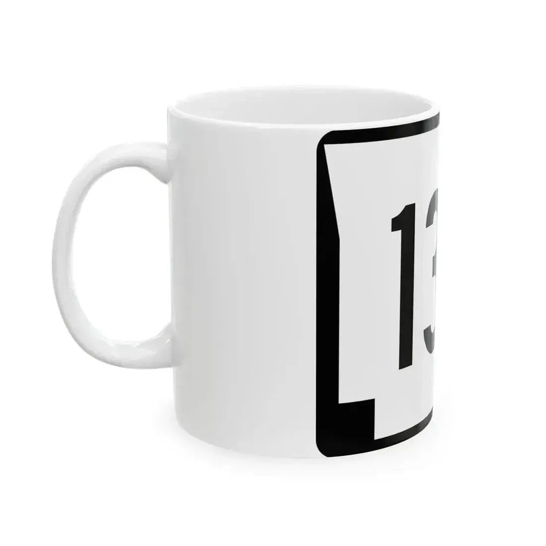 Arkansas 136S (Arkansas) (Road Sign) White Coffee Mug - Go Mug Yourself