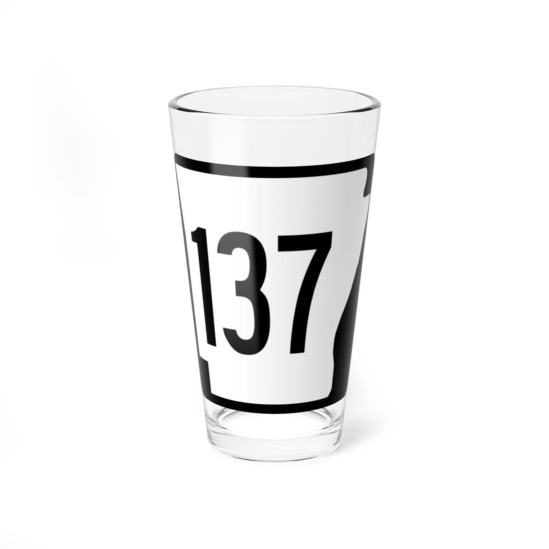 Arkansas 137 1970 (Arkansas) (Road Sign) Pint Glss 16oz 16oz - Go Mug Yourself