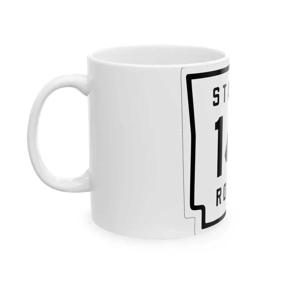 Arkansas 14 1926 (Arkansas) (Road Sign) White Coffee Mug - Go Mug Yourself