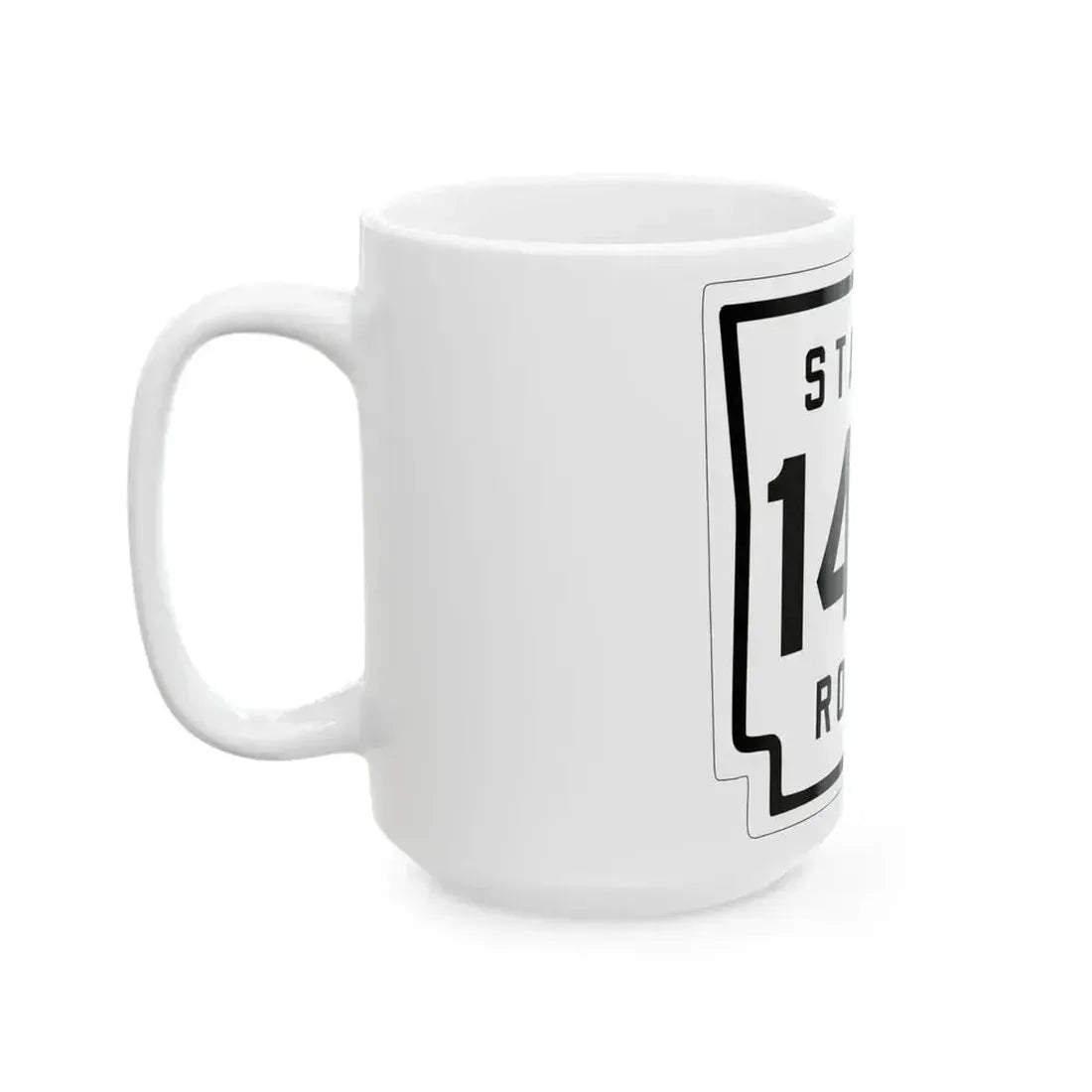 Arkansas 140 1926 (Arkansas) (Road Sign) White Coffee Mug - Go Mug Yourself