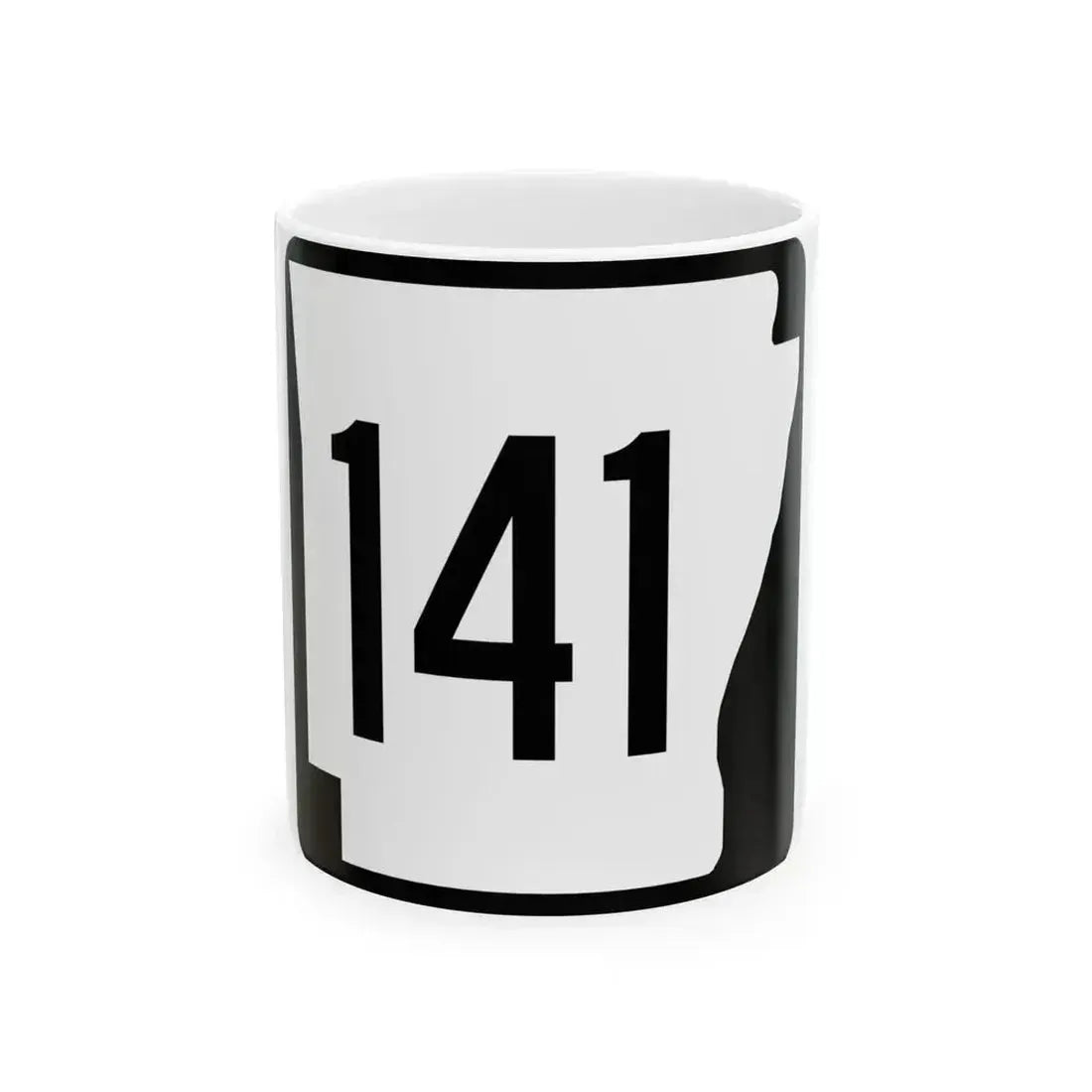 Arkansas 141 1970 (Arkansas) (Road Sign) White Coffee Mug 11oz - Go Mug Yourself