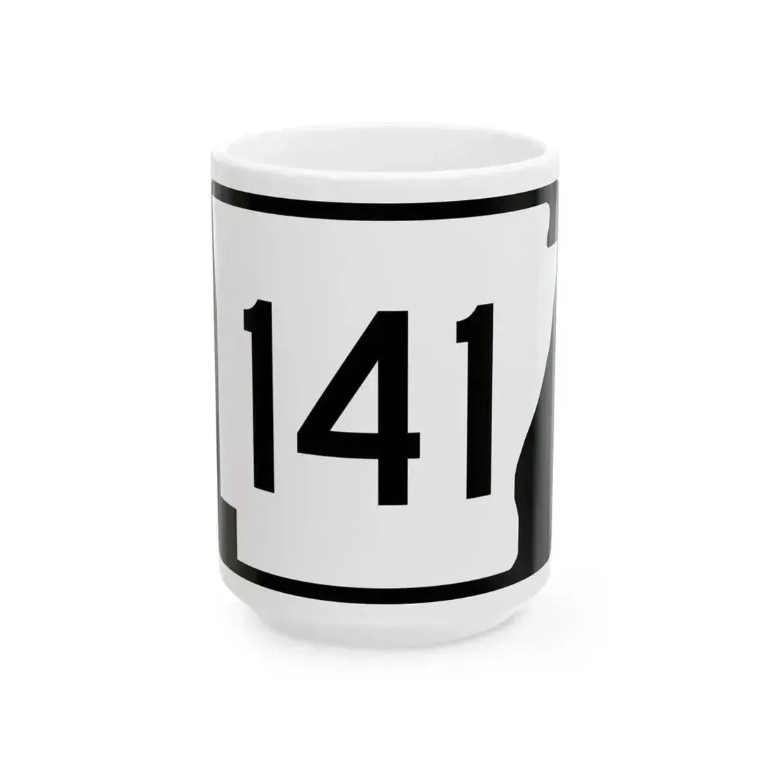 Arkansas 141 (Arkansas) (Road Sign) White Coffee Mug 15oz - Go Mug Yourself