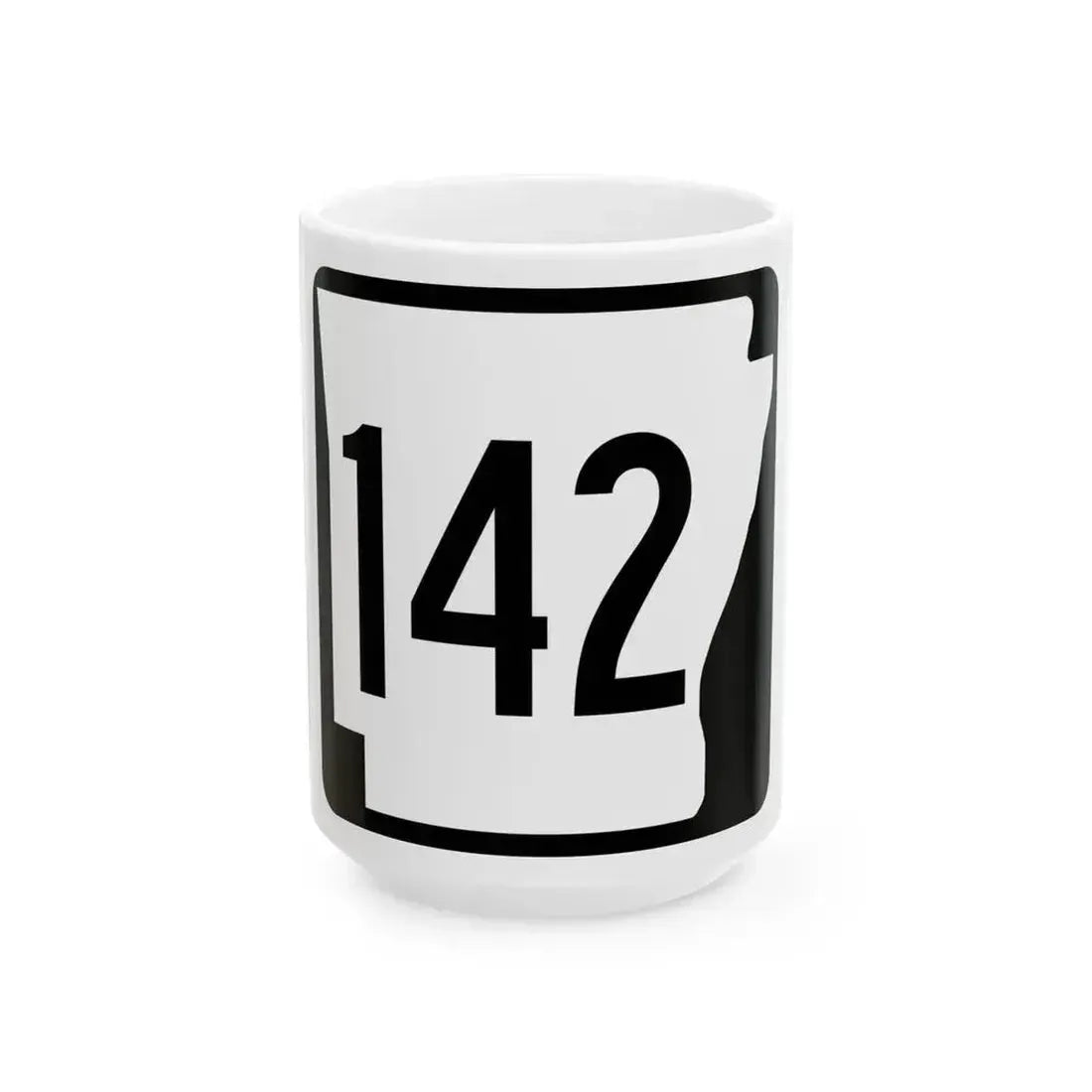 Arkansas 142 1970 (Arkansas) (Road Sign) White Coffee Mug - Go Mug Yourself