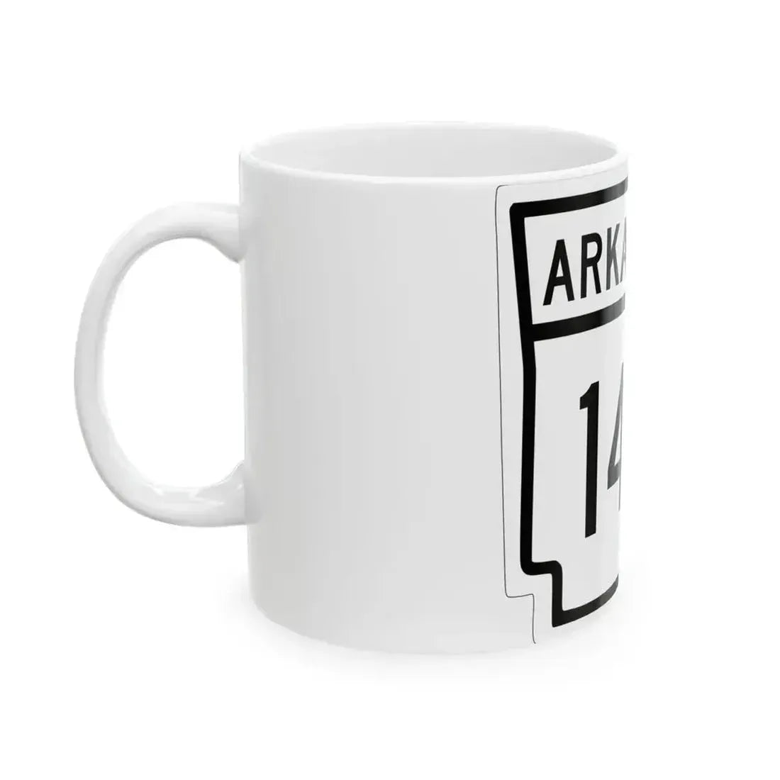 Arkansas 143 1948 (Arkansas) (Road Sign) White Coffee Mug - Go Mug Yourself