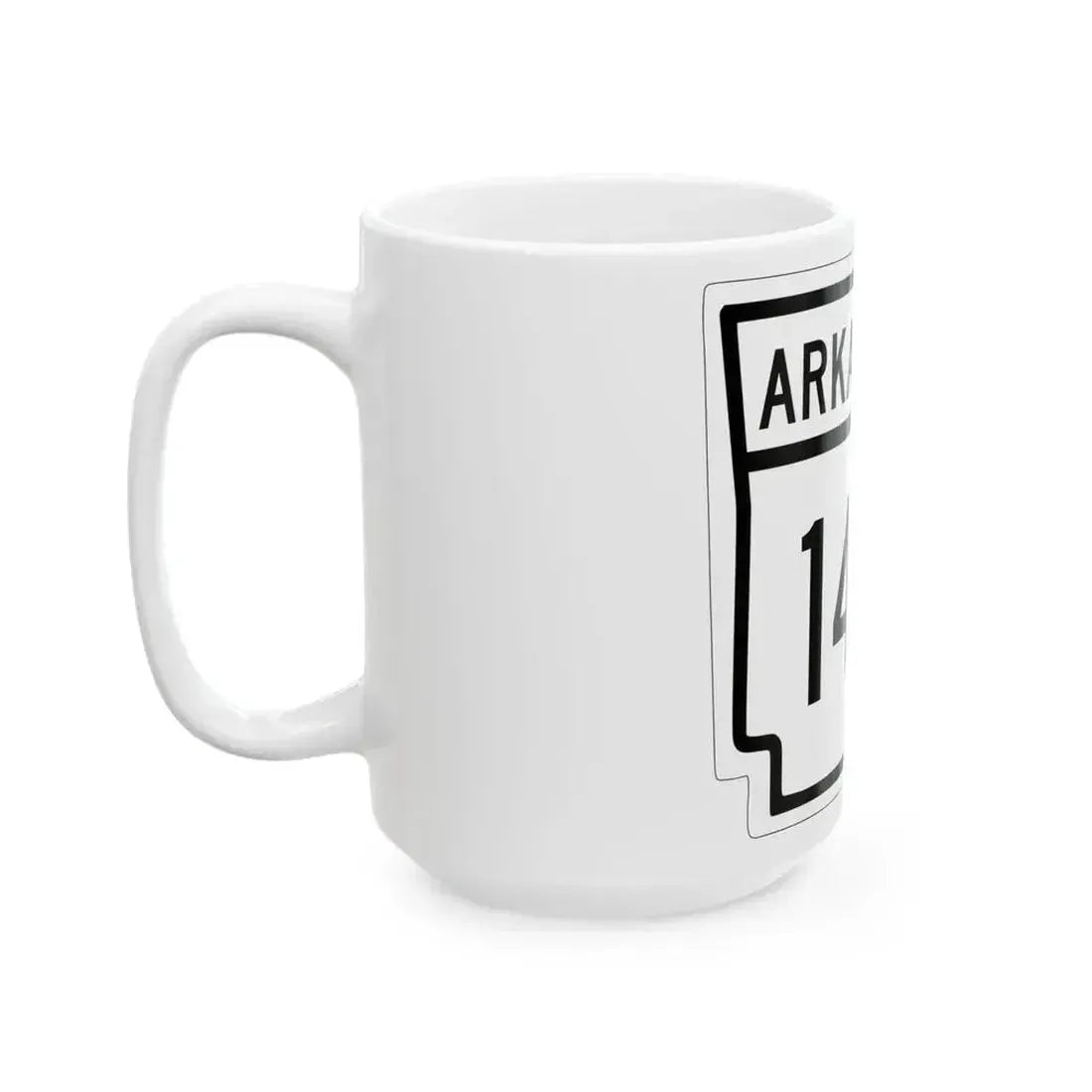 Arkansas 143 1948 (Arkansas) (Road Sign) White Coffee Mug - Go Mug Yourself