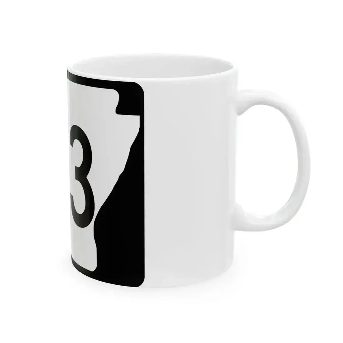 Arkansas 143 (Arkansas) (Road Sign) White Coffee Mug - Go Mug Yourself